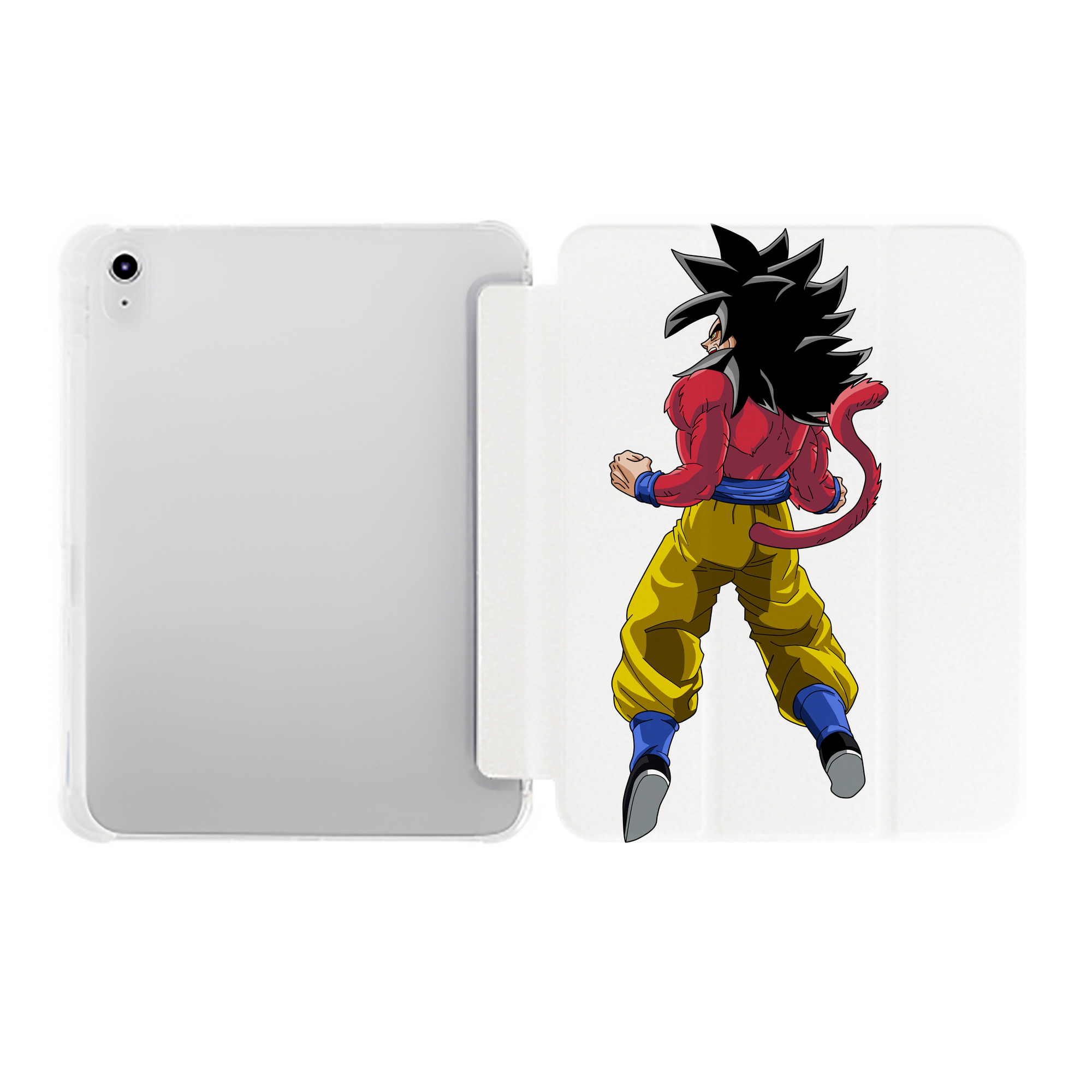 （画像用） ドラゴンボール 孫悟空（そん ごくう）Son Goku カカロット DRAGON BALL Kakarotto IPad ケース ペン収納付き 三つ折りスタンド PUレザー×シリコン 対応機種9.5/10.5/10.9インチ